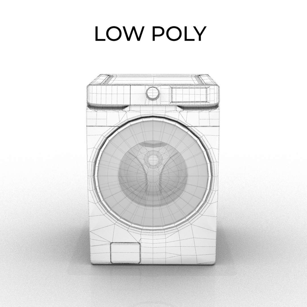 3D Model Samsung Smart Washer TurboSquid 1617298