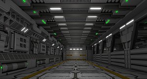 3D Sci Fi Interior