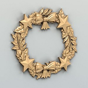 3D model cnc decorative wreath