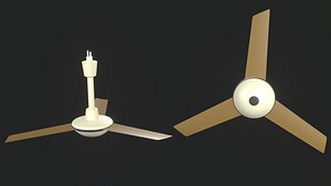 3D Low-poly Fan