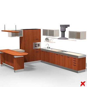 3d kitchen furniture model