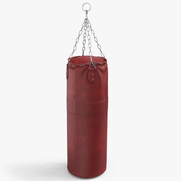 3D Punching Bag Red