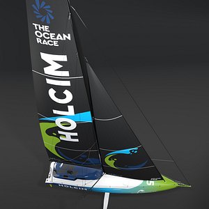 3D Holcim-PRB Blue IMOCA Ocean Race model