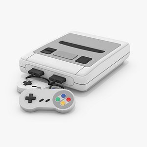 3D classic 16bit console model