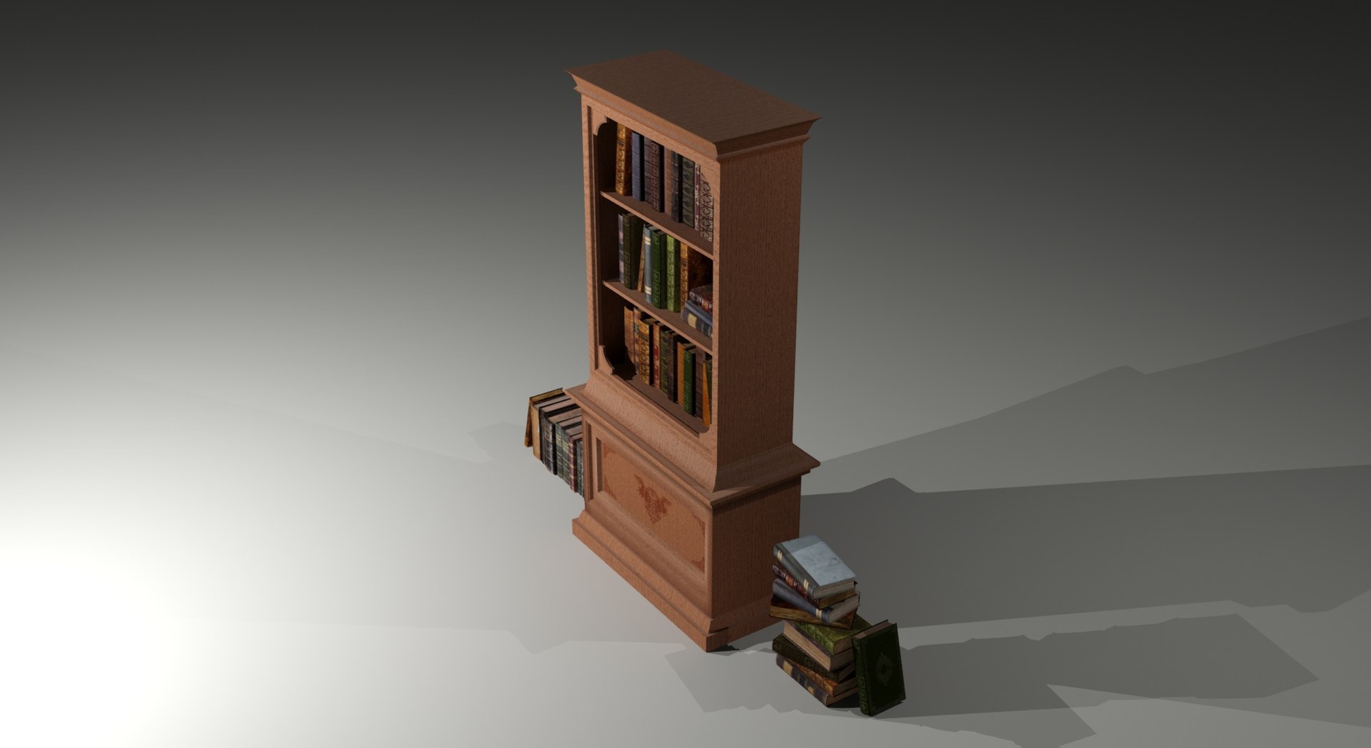 3D bookcase books model https://p.turbosquid.com/ts-thumb/tZ/6I71FN/St2yapRE/bookcaserender3/jpg/1584218031/1920x1080/fit_q87/497b964f2fb135bced33643c615c9a7f637e0b93/bookcaserender3.jpg