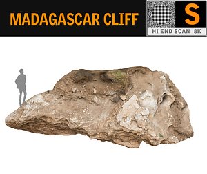 madagascar cliff rock 3D model