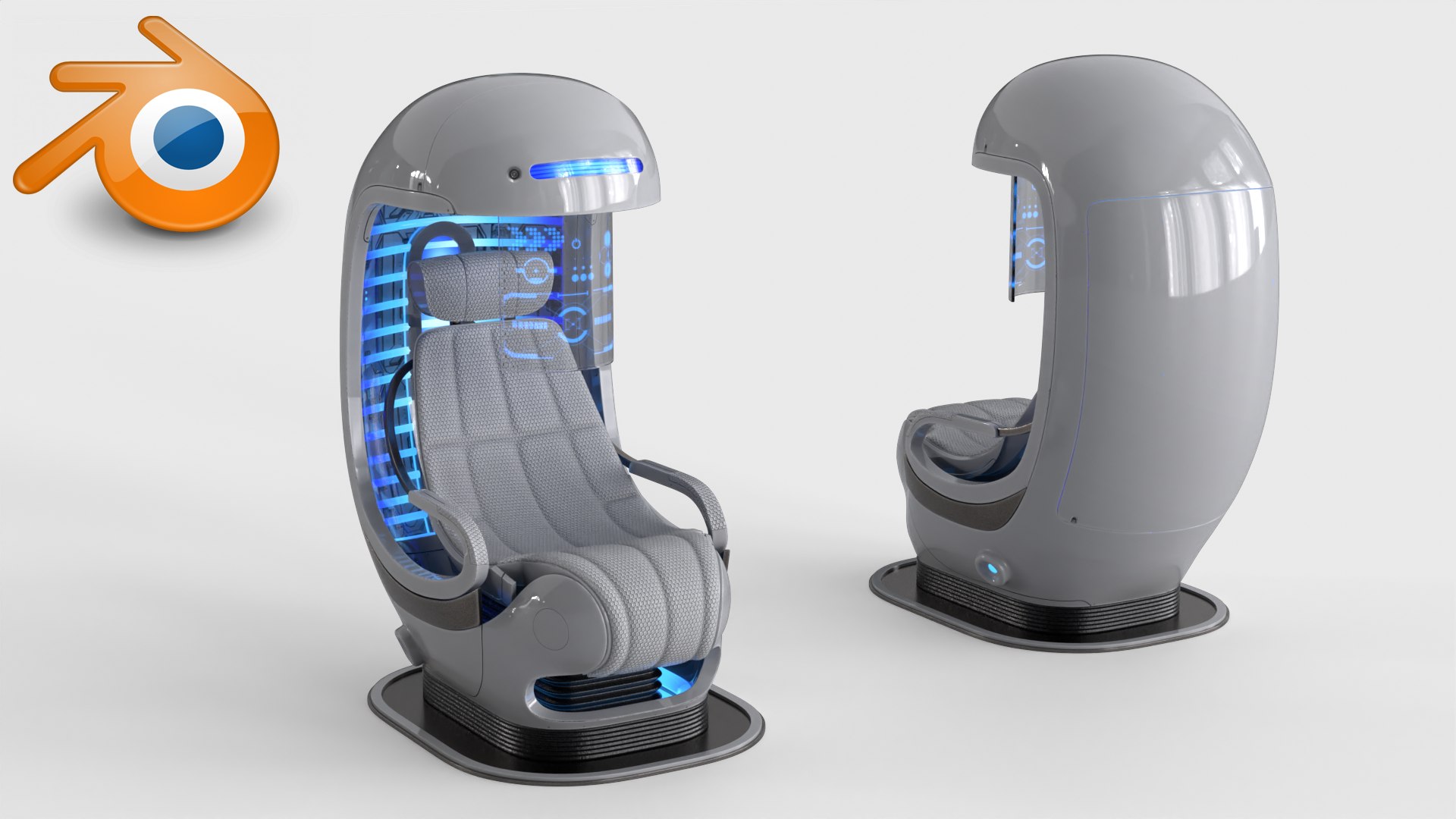 Sci Fi Capsule Control Center 3D Model - TurboSquid 2338605
