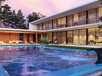 Exterior House Collection - Sunset and Night lighting setup