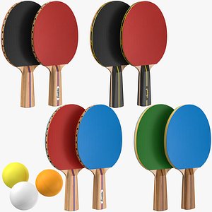 3D model Ping Pong Paddles Collection