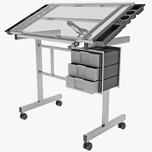 Vision Station Glass Drafting Table