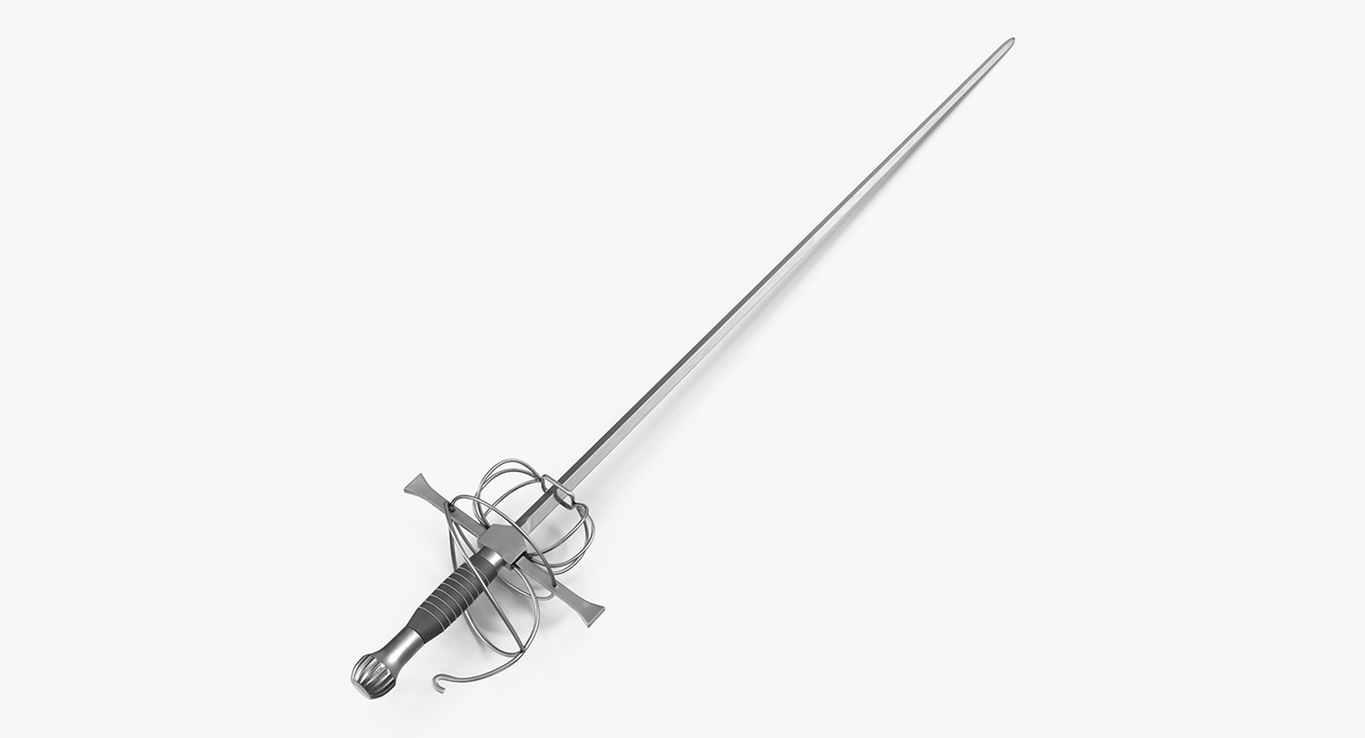 Rapier Sword 3D Model 3D model preview