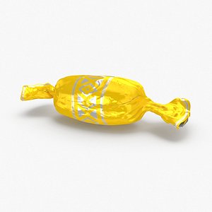 3D hard-candies---yellow