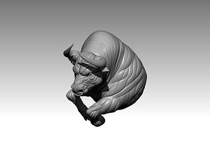 Bull  Body  Sculpture 3D model