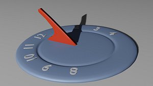 Sunclock OBJ and BLEND 3D model