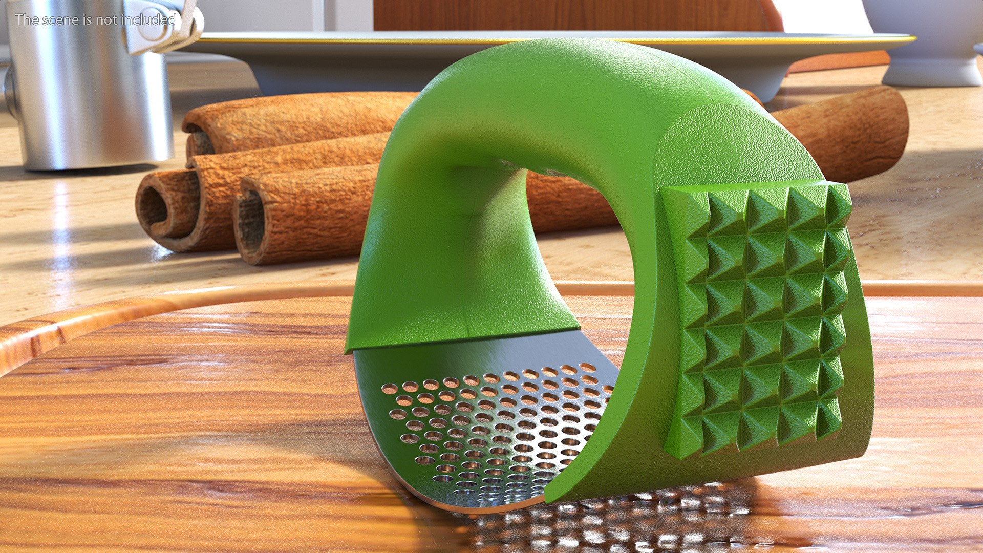 Garlic Press Rocker with Meat Hammer Light Green 3D - TurboSquid 2116287