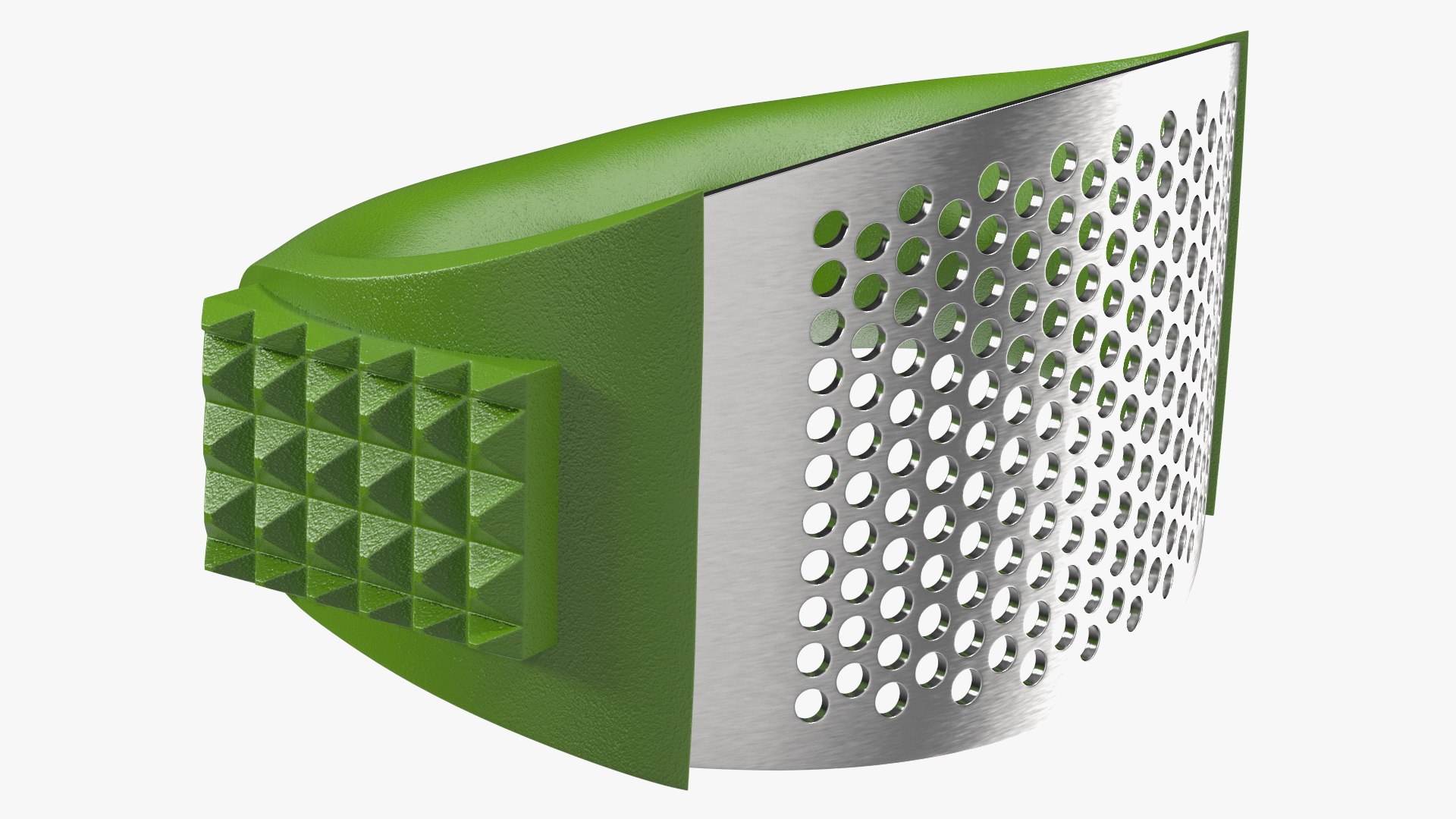Garlic Press Rocker with Meat Hammer Light Green 3D - TurboSquid 2116287