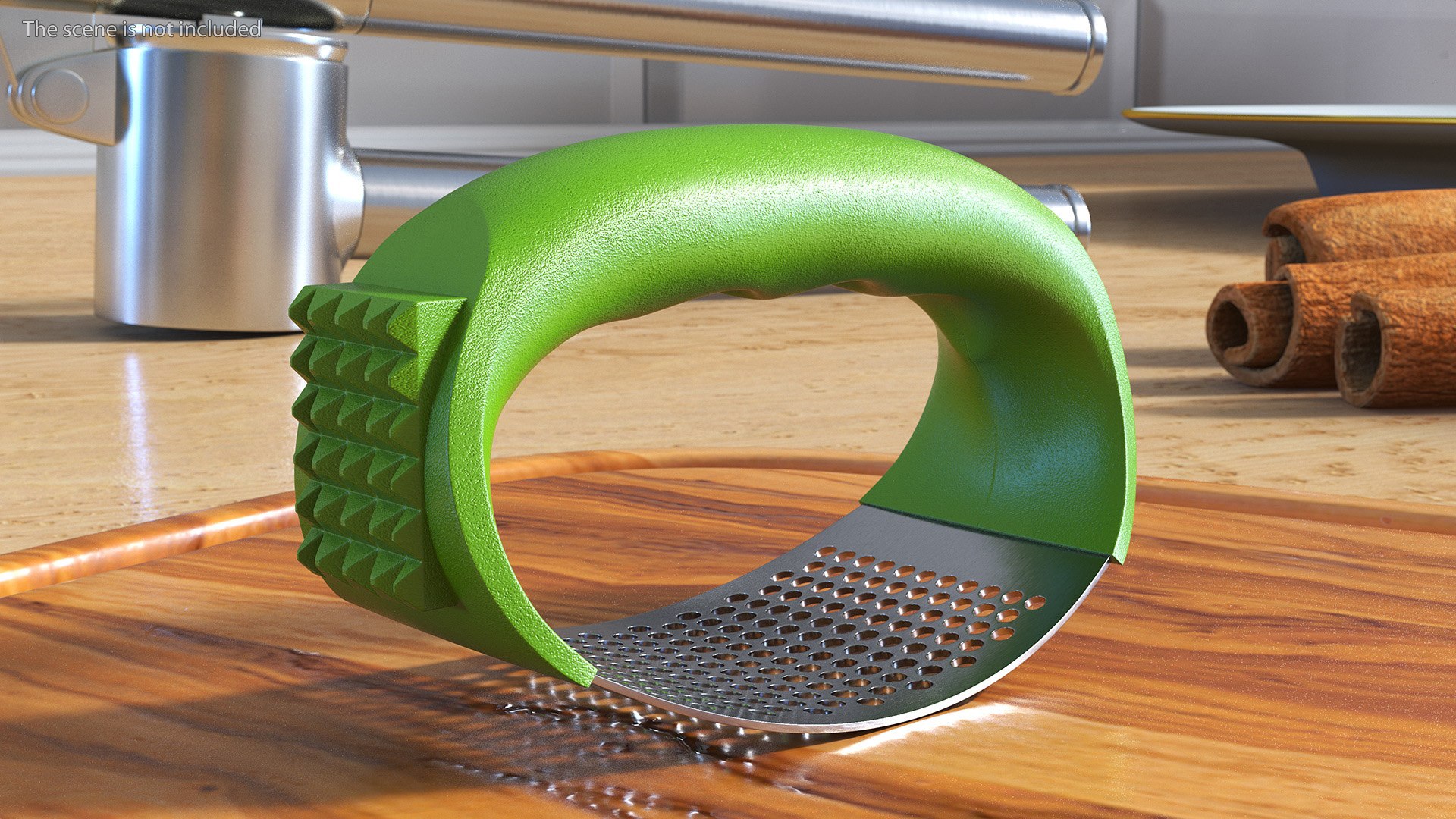 Garlic Press Rocker with Meat Hammer Light Green 3D - TurboSquid 2116287