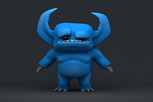 cartoon devil - 3d model