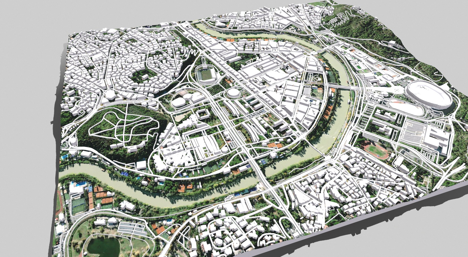 3D Cityscape Rome Italy - TurboSquid 2327977