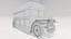 Modello 3D di autobus d'epoca Low Poly UV e materiale
