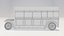 Modello 3D di autobus d'epoca Low Poly UV e materiale