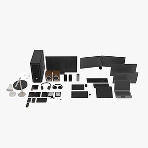 Electronics Pack Low Poly 3D model