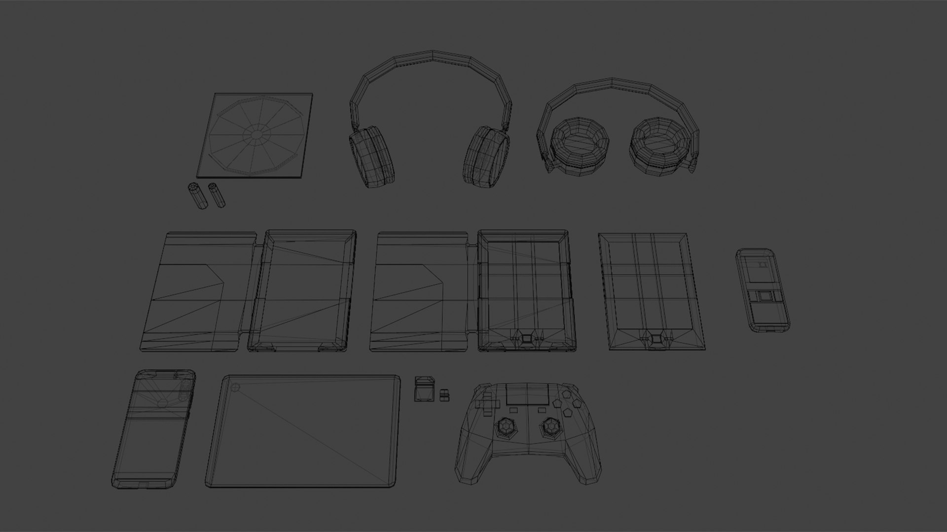 Electronics Pack Low Poly 3D model https://p.turbosquid.com/ts-thumb/tZ/Qlyhnf/Lz/wireframe1/png/1626637822/1920x1080/fit_q87/c8712a6cd4ba67be16ecdb2dca4d2b1ab9e3b6e4/wireframe1.jpg