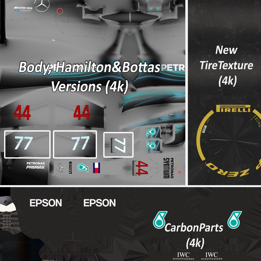 2018 Mercedes W09 3D - TurboSquid 1289953