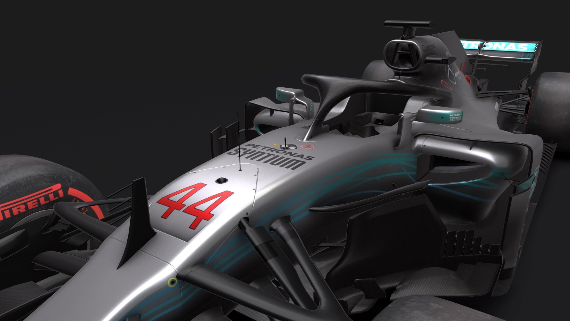 2018 Mercedes W09 3D - TurboSquid 1289953