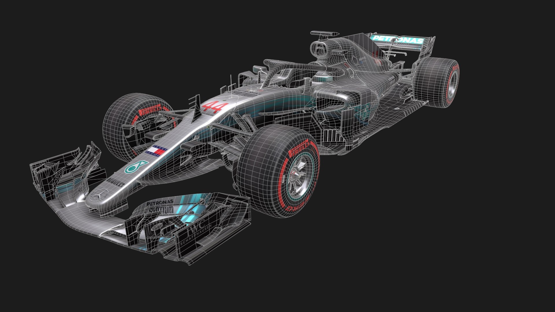 2018 Mercedes W09 3D - TurboSquid 1289953