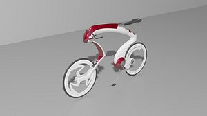 3d model of simple concept race bike