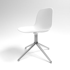3D interior normann form swivel chair