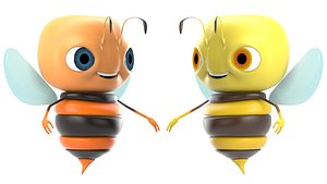 Bee Toon Character 3D