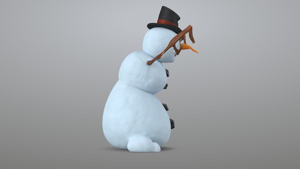 Snowman angry 3D - TurboSquid 1646928