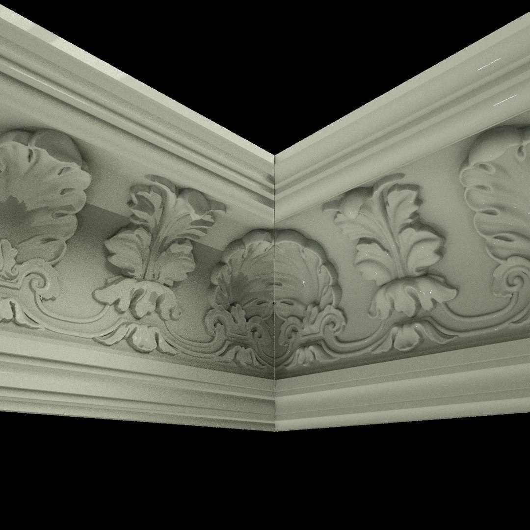 3D Model Patterned Cornices 01 - TurboSquid 1411283