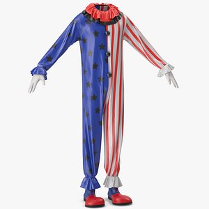 Clown Costume with Shoes and Gloves v 3 model