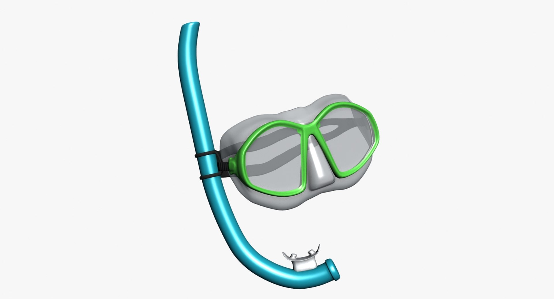 snorkel scuba 3d model