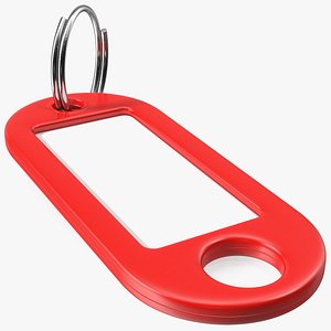 Plastic Key Tag with Split Ring