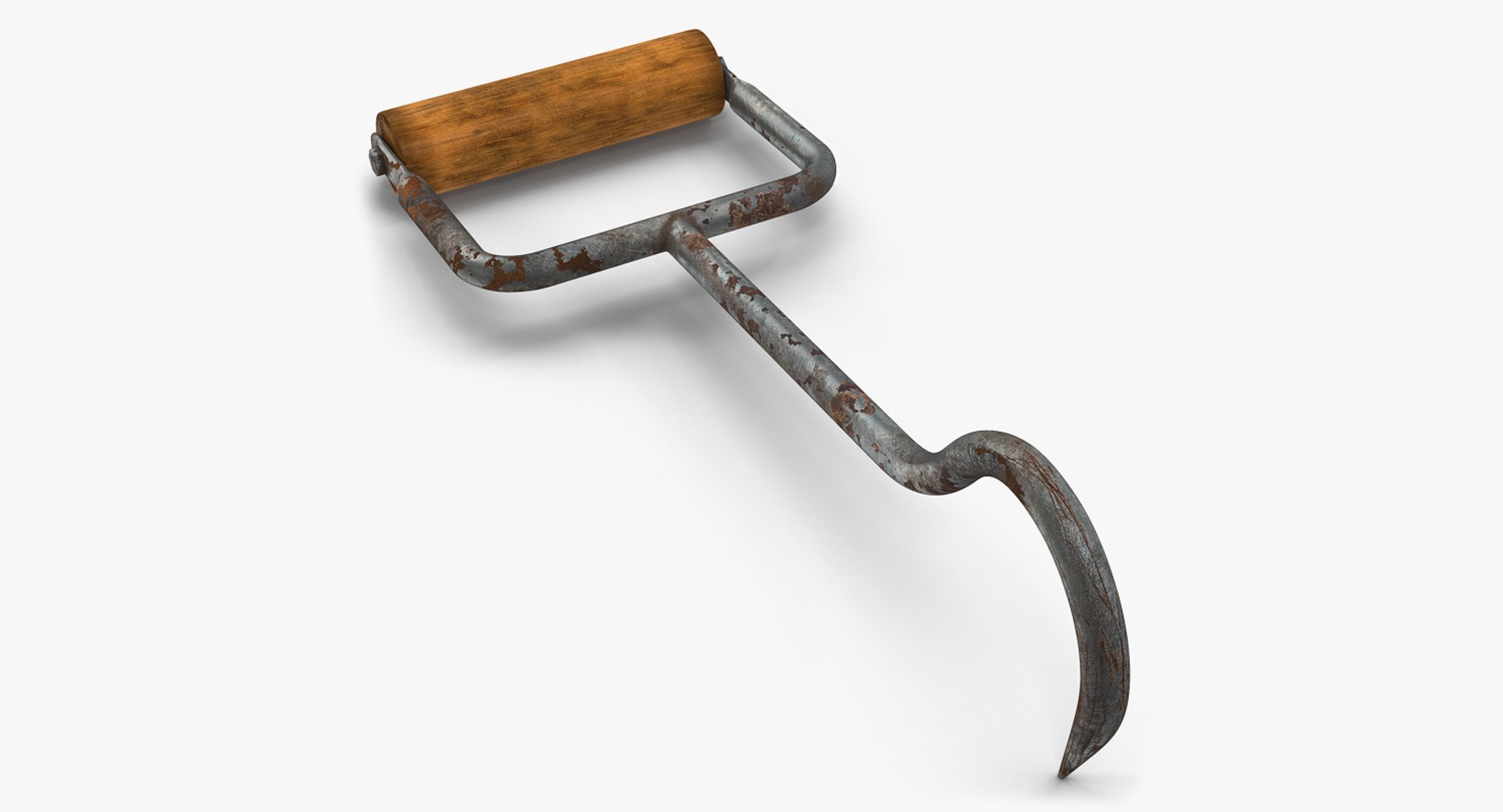 Rustic Old Barn Hook 3D model preview