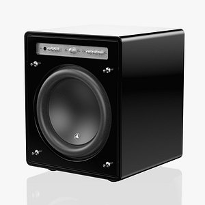 3D JL Audio Fathom f112v2 gloss black model