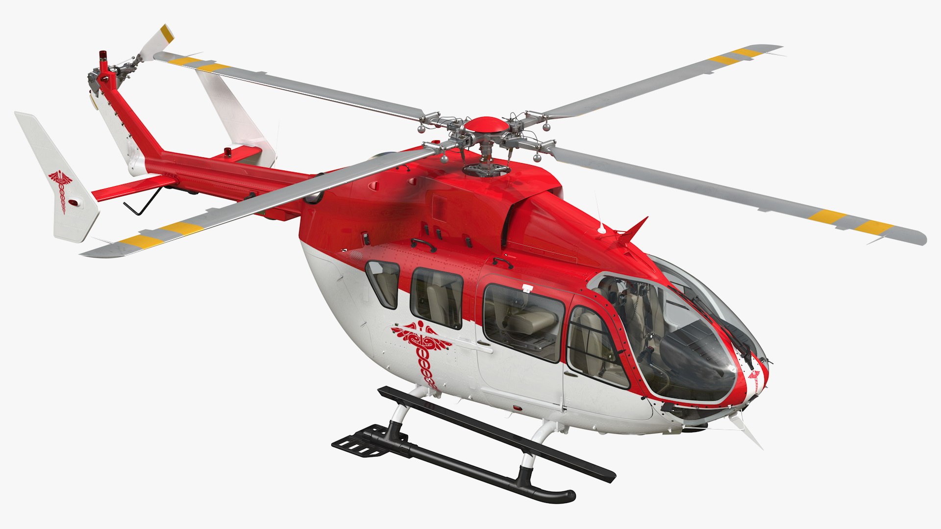 Medical Helicopter 3D model preview