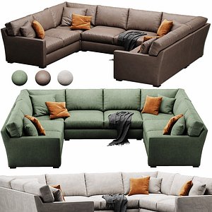 Crate and Barrel Axis sofa 3D model