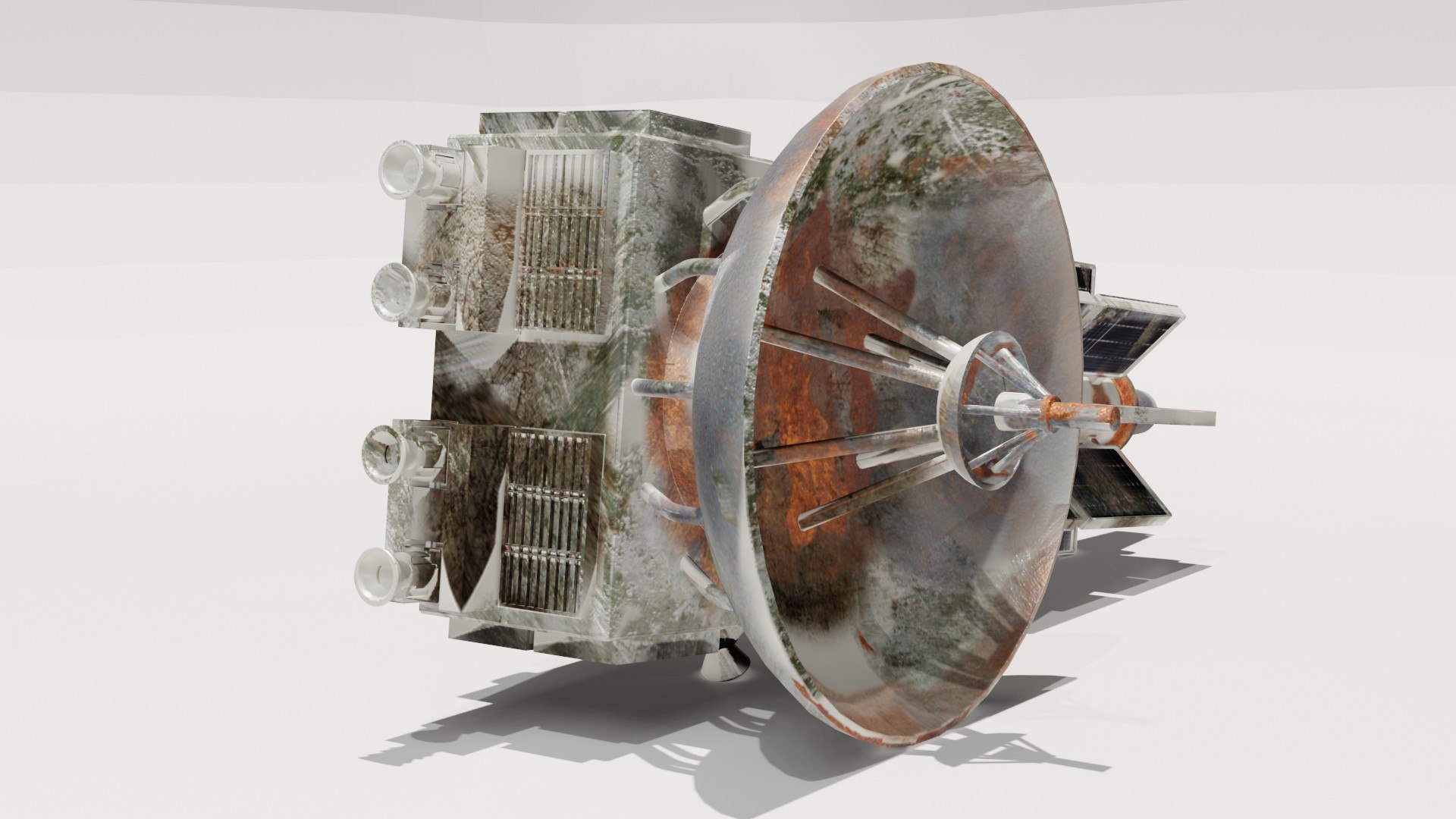 3D Old Space Satellite 3D Model - TurboSquid 2201596
