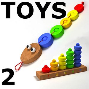 3d colorful toys 2