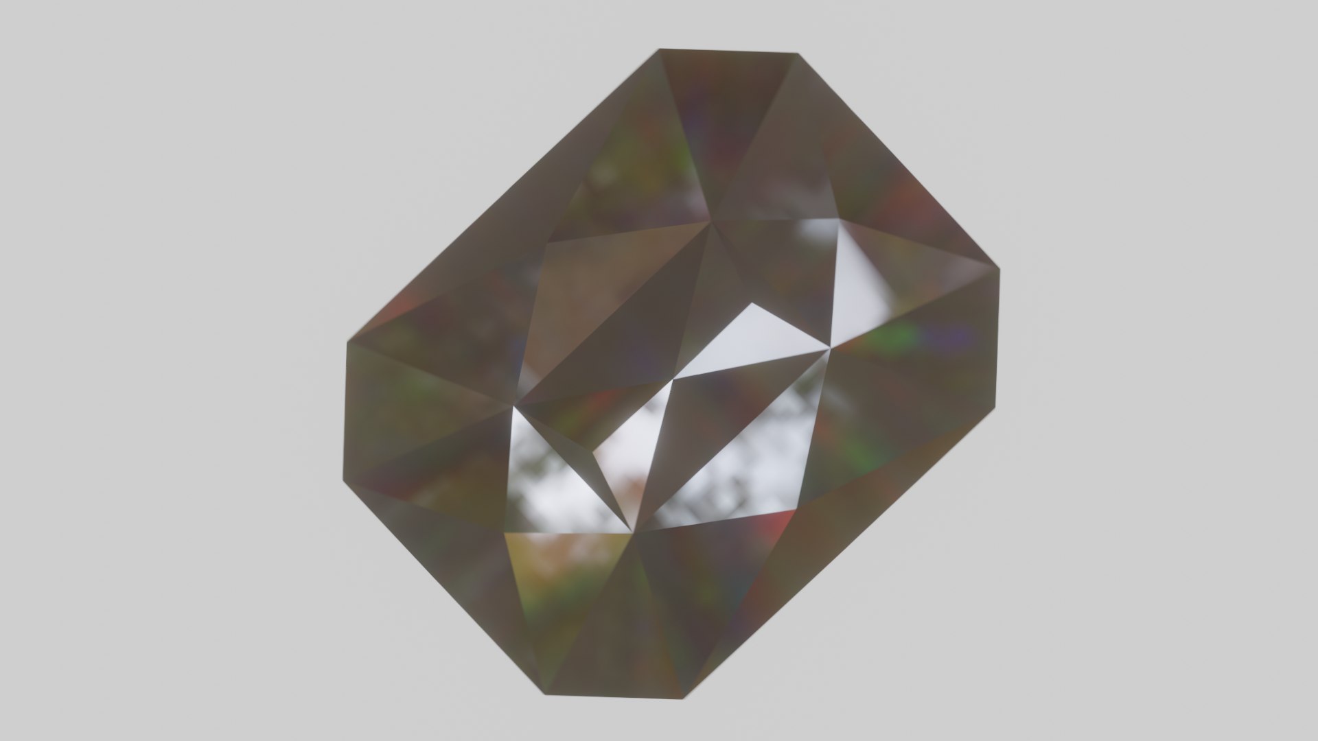 3D Scissor Cut Diamond model TurboSquid 1917172