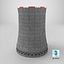 Nuclear cooling tower model