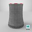 Nuclear cooling tower model