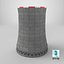 Nuclear cooling tower model