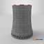 Nuclear cooling tower model