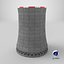 Nuclear cooling tower model